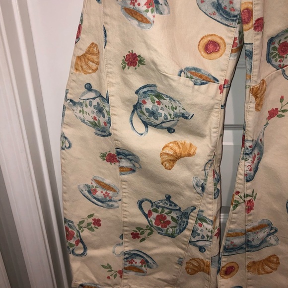 We The Free by Free People Eden High Slouchy Brunch Printed Barrel Jeans sz 28 - Picture 6 of 10